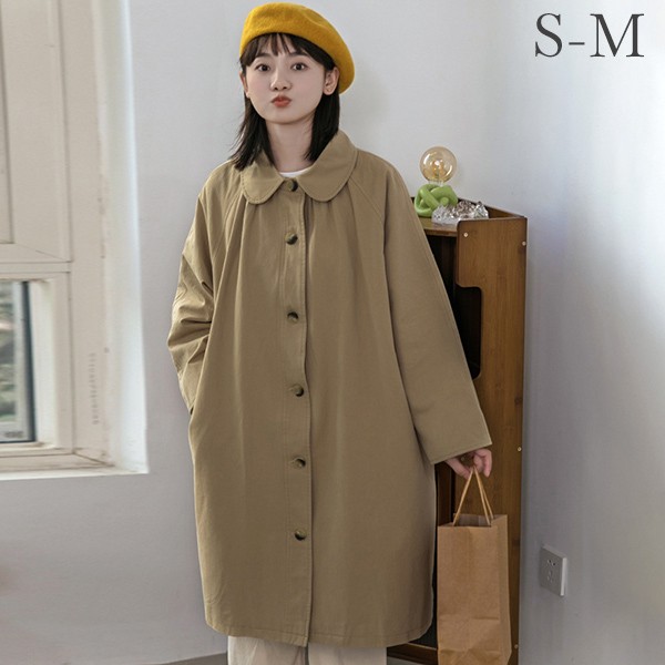 トレンチコート レディース 秋コート 小柄 着やせ かわいい 秋服 秋 トレンチ ベージュ 秋物 コート アウター 春 