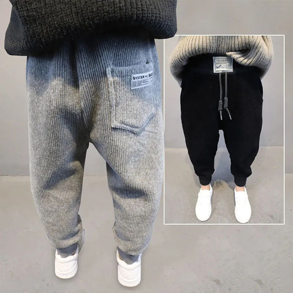 子供服 ロングパンツ 長ズボン キッズ服 男の子 小学生 防寒 シンプル 保温 ボジョガーパンツ 裏起毛パンツ あったか 中学生 コーデュロイパンツ 
