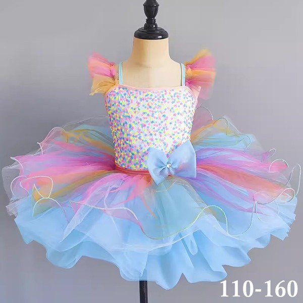 チュチュスカート バレエレオタード 子供 ダンス衣装 キッズ 演出 大きいサイズ レオタード 子供バレエ バレエ発表会 子供用舞台衣装 
