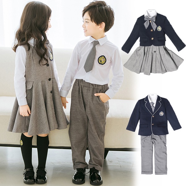 3点セット 秋冬服 学生服 子供制服 ワンピース ユニフォーム 通園 女の子 受験 卒業式 中学生 キッズ 入園 100~180 男の子 