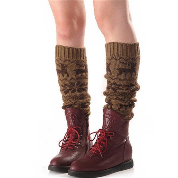 レッグウォーマー レディース おしゃれ 冷え取り ニット 柄付き ウォーマー 防寒対策 ソックス 足首ウォーマー 通学 美脚 シンプル 厚手 暖かい 