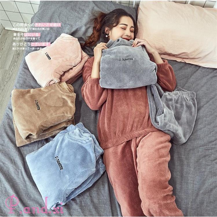 パジャマ ベロア レディース 冬 ルームウェア 長袖 暖かい ベロア 秋 大人 上下セットアップ パジャマ 冬 上下セット 部屋着 寝巻き 女性 ルームウェア 