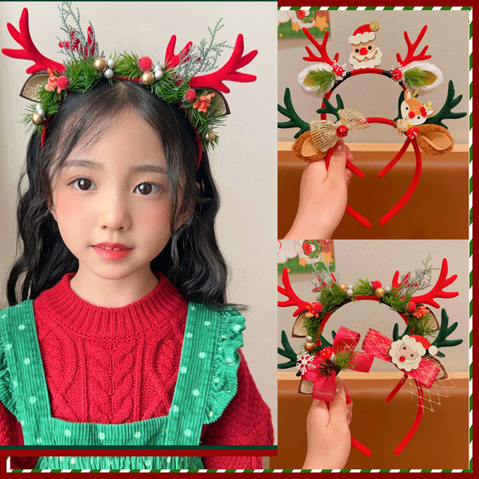 クリスマス カチューシャ 子供 ヘアバンド 男の子 女の子 パーティー サンタ クリスマスツヘッドアクセサ髪飾り 写真・撮影小道具 