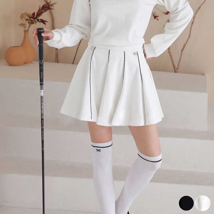 ゴルフウェア レディース 韓国 スカート コーディネイト ミニスカート 春夏 かわいい 秋 おしゃれ 春 ウエストゴム フレアスカート ストレッチ 